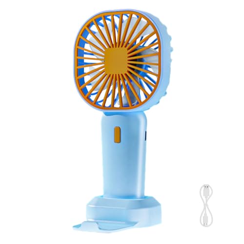 Zymoplas Mini ventilador de mano Usb Recargable Refrigeración por aire Aire libre Batería larga Estudiante Presente para el hogar Viajes Compras Coche