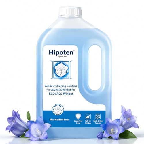 Image of 1L Window Cleaning Solution for ECOVACS Winbot W3 /W2S /W2 PRO /W1 /MINI Series - Streak-Free Glass Cleaner Fluid, Low-Foam, Non-Corrosive Robot Window Washer Liquid for Glass, Mirrors, Tiles