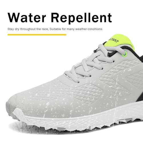 ULTIANT Golf Shoes Men Waterproof Spikeless Lightweight Non-Slip Walking Shoes Outdoor Size7.5-122