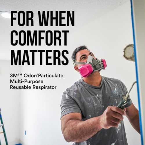 Image of 3M P100 /OV Odor /Particulate Multi-Purpose Reusable Respirator 65021, NIOSH-APPROVED Organic Vapor Cartridge, Medium