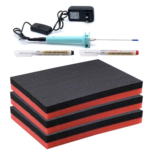 3 Stück 40x30x5cm Werkzeugkisten Schaumstoff Zuschnitt Polyethylenschaumstoff Schaumstoffeinlage Werkzeug Kamerakoffer Werkzeugkoffer Schaumstoffplatte Mit Schneidwerkzeugen ausgestattet