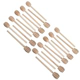 VALICLUD 40 Stück Teiliges Holz Honig Rührstäbchen Wiederverwendbare Honiglöffel für Honig Marmelade Sirup und Desserts Natürlicher Honigstiel für Vielseitigen Genuss
