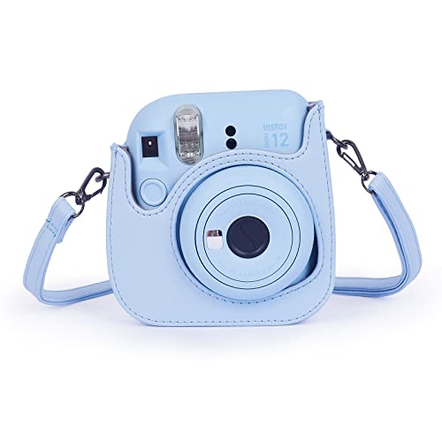 Funda protectora para cámara Instax Mini 12 azul pastel miniatura 4