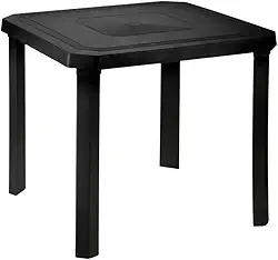 Mesa Plastico Desmontavel Quadrada Reforçada Piscina Churrasqueira Bar Cozinha(1)