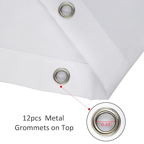 AMBZEK Beach Shower Curtain 60Wx72L Inch Sunset Sea Tropical Ocean Inspirational Quotes Coastal Sunrise Palm Tree Motivational Artwork Cloth Waterproof Polyester Bathroom Decor Set with 12 Pack Hooks - Image 7