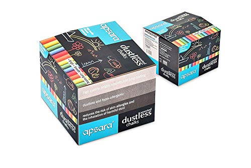 Image of Apsara Assorted Dustless Chalks, 100 Units (Pack of 10 x 10 Units)