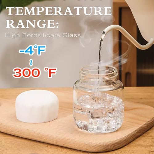 Image of Glass Juice bottles with lids borosilicate bottle for juice 300ml clear water bottle with scale mark Leakproof Glass Water Bottles for Juicing, Milk, Tea, Hot & Cold Drinks - Multicolor
