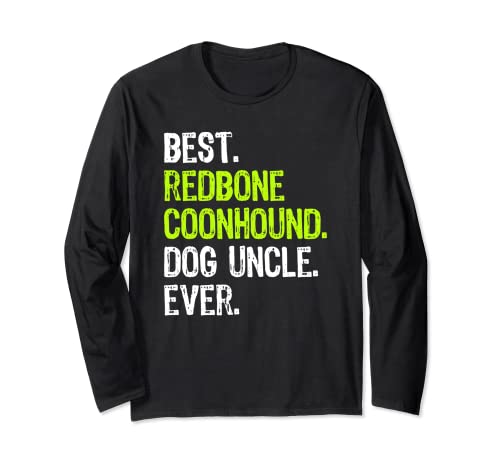 El mejor tío perro Redbone Coonhound Manga Larga