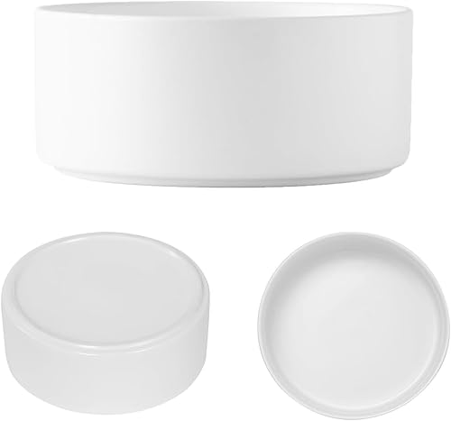 Miniatura 3 de YINGFAN Cuencos para perros, cuencos de cerámica resistentes para perros, cuencos básicos de cerámica antideslizante para perros (28 onzas)