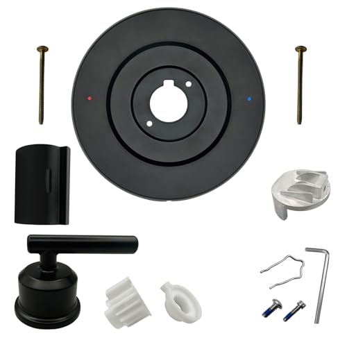 Image of Shower Handle Replacement for Moen 2510 /2520 /2570 /2590 Bathtub Valve, Bath Tub Trim Kit for Single Handle Set (Matte Black)
