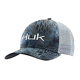HUK Performance Fishing Huk Kryptek Logo Trucker Cap, Kryptek Neptune/White, One Size