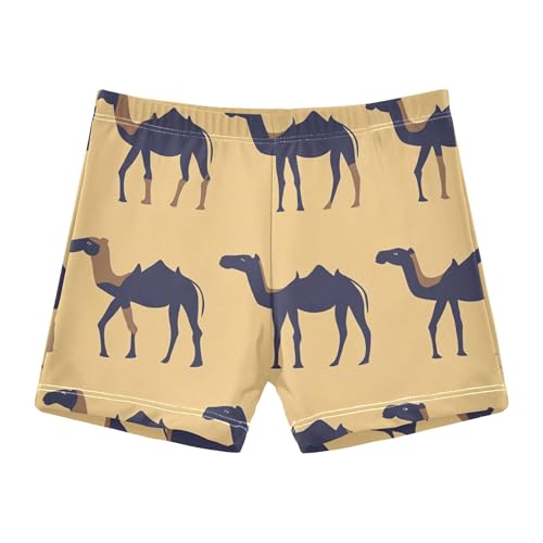 YYZZH Camel Pattern Boys Swim Trunks Kid's Swim Pants Swim Shorts Bathing Suit Swimsuit Swimwear