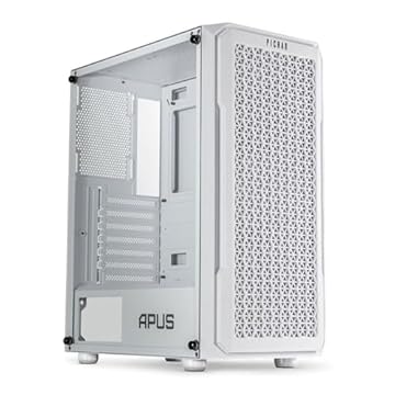 Gabinete Gamer Pichau Apus White | Mid-Tower | Lateral de Vidro Temperado | Com 3 Fans | Branco | PG-APS-WHT01