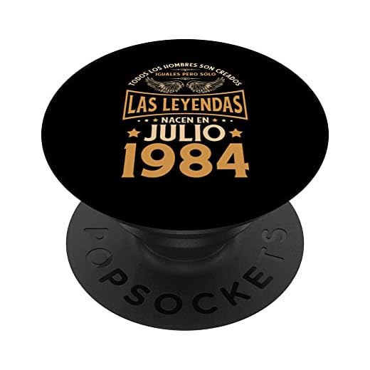 Cumpleaños Hombre Regalos Las Leyendas Julio 1984 PopSockets PopGrip Intercambiable