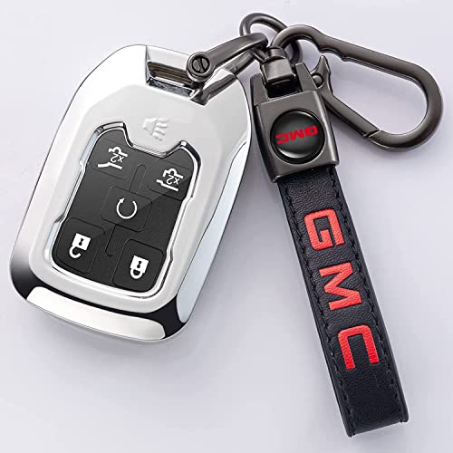 Miguoer Genuine Leather Car Keychain For Gmc Sierra Denali Canyon Terrain Yukon Jimmy Acadia,Car Key Chain For Men And Woean Key Ring #TOP5