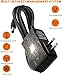 12V 0.5A Power Supply Adapter 500mA 6W AC/DC Adapter 100~240V AC to DC 12 Volt 0.5Amp Converter with 5.5 x 2.5mm 2.1mm Plug for LED Strip Lights, CCTV Camera etc.