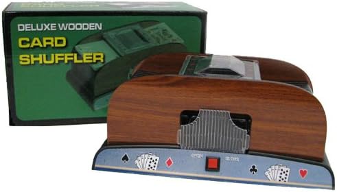 2-Deck Wood Automatic Card Shuffler