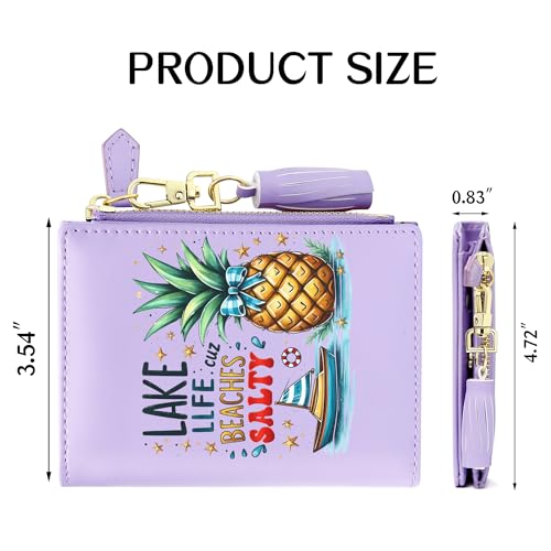 Customized Summer Themed Women's Wallet,Graduation Gifts for Teachers and Classmates, Birthday Gift, Holiday Gift for Parent and Grandparent from Son Daughter 0392g2