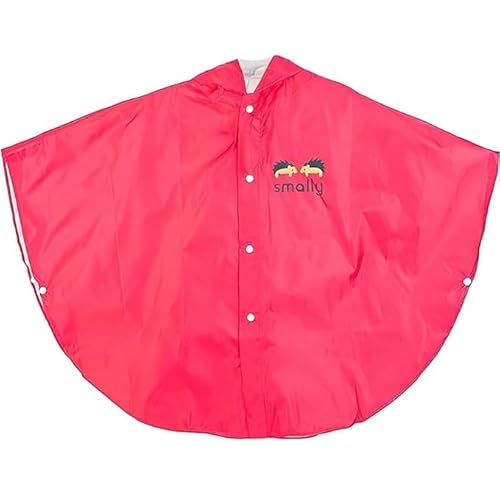 LATRAT Capa impermeável para criança, para chuva, unissexo para crianças, impermeável com capuz, 100% impermeável e respirável, G (Rosa), 46