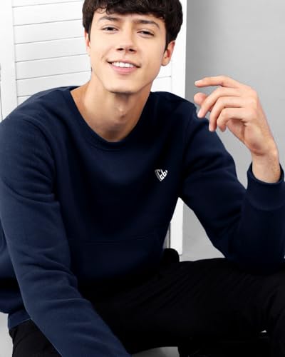 Image of EYEBOGLER Men's Cotton Blend Round Neck Sweatshirt
