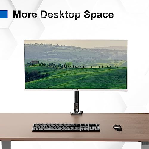 GRIFEMA GB2003-1, Monitor Halterung für 13-32 Zoll, Monitor Arm mit Gasfeder Höhenverstellbar, Einzelner Bildschirm Ständer 360° Drehbar Schwenkbar Neigbar, VESA 75x75/100x100 mm, bis 9 kg, Schwarz