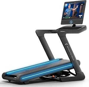 Sportstech Laufband für Zuhause klappbar leise, Laufband mit Steigung 12%, 150kg belastbar, bis 20 km/h, Display, LEDs, APP-kompatibel, 7 PS Motor, große Lauffläche, Treadmill, sTread Pro