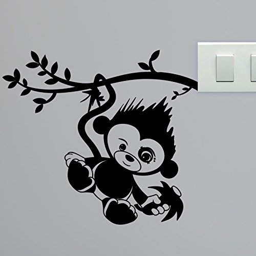 Buy Classy Hanging Monkey Wall Decal Online at Low Prices in India