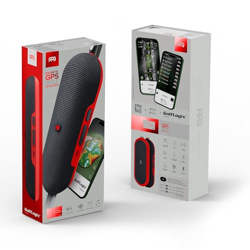 Pin Point Golf Speaker with GPS, 40K+ Courses, IPX7 Waterproof, Red - image 4