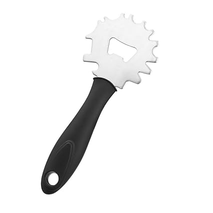 Smoxx Stainless Steel Grill Cleaning Brush, Cleaning Scraper, Grill Gap Cleaning Blade, Beer Cap Bottles Opener Remover