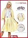 Smiffys-42900M Licenciado Oficialmente Disfraz de Sandy de Grease, Amarillo, con Camisa, Falsa...