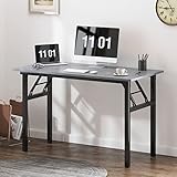 SogesHome Mesa plegable para ordenador de 120 x 60 x 75 cm, mesa de ordenador para oficina, mesa de comedor, mesa de conferencias