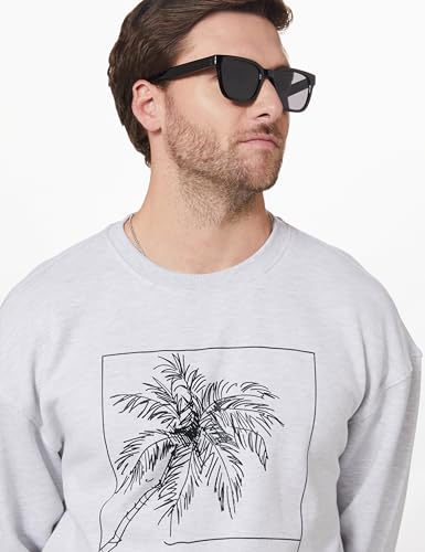 Image of Amazon Brand - Symbol Men Cotton Rich Light Weight Crew Neck Sweatshirt (Regular Fit)