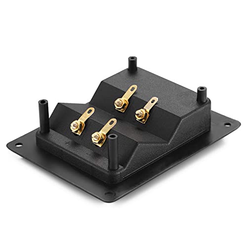 Facmogu Caja terminal 4 vías para altavoz, 2 piezas miniatura 7