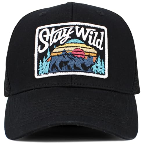 Image of KBETHOS Men's Women's Explore The Outdoors Mountains Scenery Unisex Trucker Baseball Cap