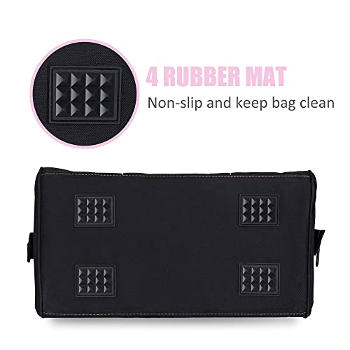 Image of FASTPRO 12-Inch Pink Tool Bag, Wide Mouth Open Storage Bag