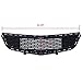 PIT66 Chrome Front Bumper Lower Grille Assembly, Compatible with Chevy Cruze 2015 ABS Honeycomb Mesh Grill