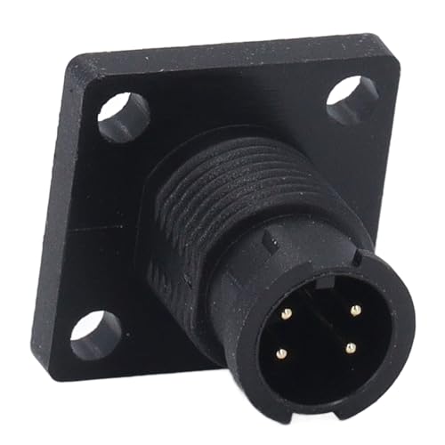 Quadratischer Flanschstecker, 5 Stück, Wasserdichter Schweiß-Luftfahrt-Kabelstecker für Outdoor-Elektrowerkzeuge