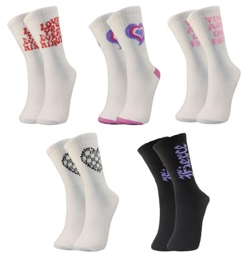 trazo Women's Calf Length Designer Knitted Multicolor, Multi-Purpose Socks | Socks for Women (Pack of 5)-picture-16
