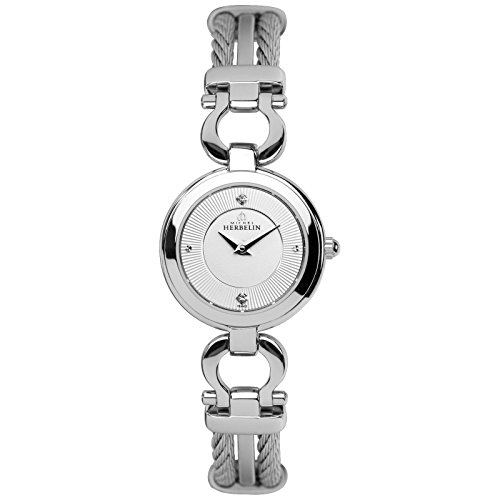 Preisvergleich Produktbild Michel Herbelin Kabel Damenuhr silber 17422 / B11