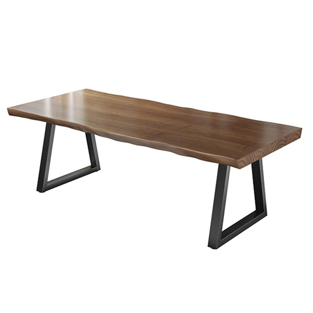 JOMRTS Office Desk Modern Home Solid Wood Office Computer Desk, 5cm Thick Pine Wood Conference Table, 120-220cm Long Multifunctional Table (A Color 180x60x75cm)