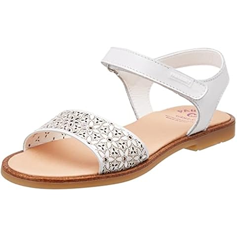 Pablosky Flat Sandal for Girls, Blanco Cover