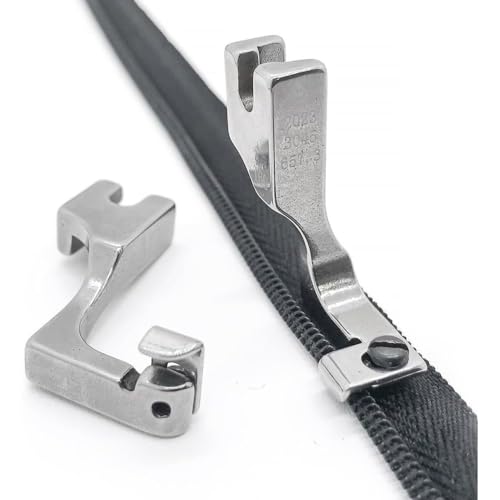 Prensatela ajustable para cremalleras invisibles para máquinas de coser miniatura 4