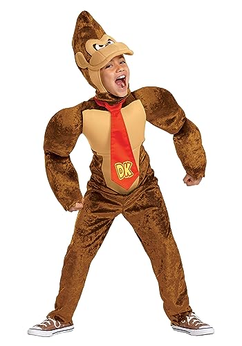 Disguise 157729K-FUN Super Mario Brothers Kid'S Donkey Kong Deluxe Costume Size 7/8 thumb #2