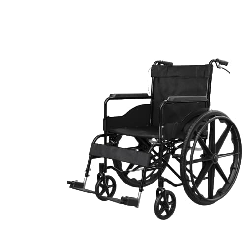 車椅子車折りたたみライト小さなベルトトイレ超軽量麻痺ポータブル高齢者高齢者ウォーキングトロリー (ペイント一体型ホイールソフトシート)