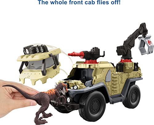 Mattel GWD66 Jurassic World Dominion Capture & Crush Truck With Velociraptor, Vehicle Toy thumb #4