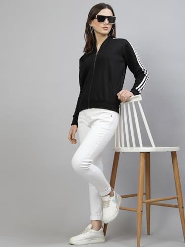 Image of UZARUS Women Cotton Full Zipper Sweatshirt Fleece Jacket for Winter