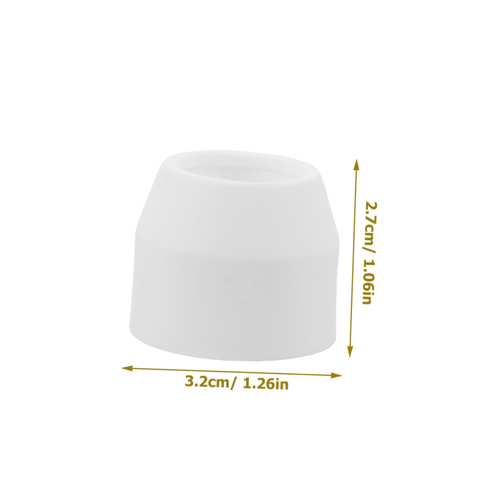 HOLIDYOYO Porcelain Mouth 10pcs Gas Ceramic Cups Welding Lens Cup for Welding Torch