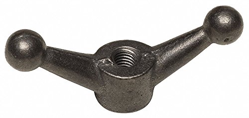 1/2Inch-13 Wing Nut, Grade 2 Malleable Iron, Pk5, Plain Finish, Right Hand,20400008406