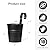 Dahey 10 Pcs Hanging Flower Pots Metal Iron Bucket Planter for Railing Fence Balcony Garden Home Decoration Flower Holders with Detachable Hook,Iron