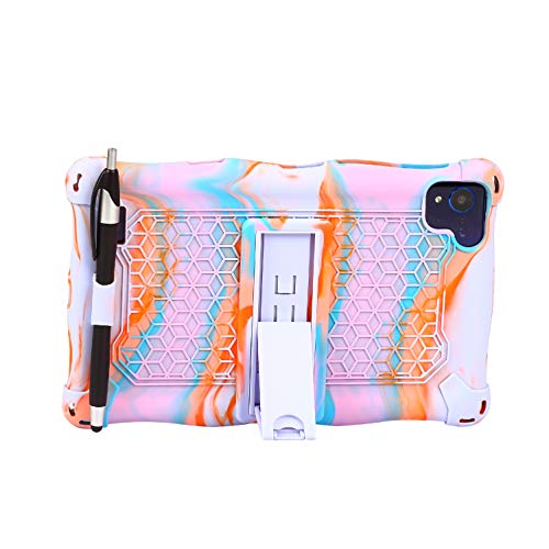 AKNICI-Funda-Antichoque-para-AOYODKG-H8-H6TECLAST-P80Samsung-Galaxy-Tab-A7-Lite-de-87Tab-A-80-2019-T290-T295-T297MatrixPad-S8DUODUOGO-E8Haehne-8-Correa-de-Hombro-y-Lapiz-Tactil-Rose-Morado